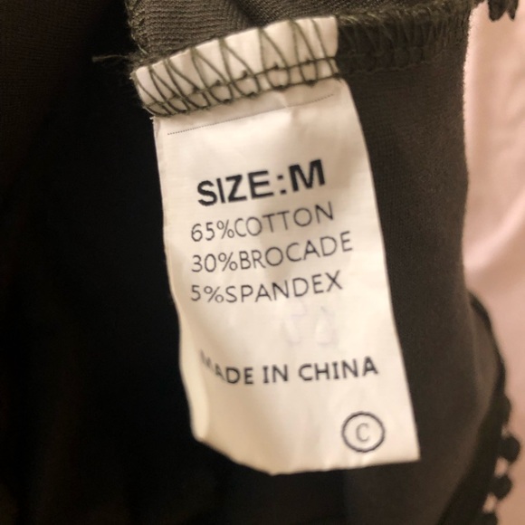 Olive Green Fit & Flare Short Sleeve Dress Women's Size Med - Picture 6 of 6